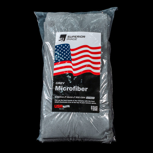 Grey Microfiber Edgeless Towel