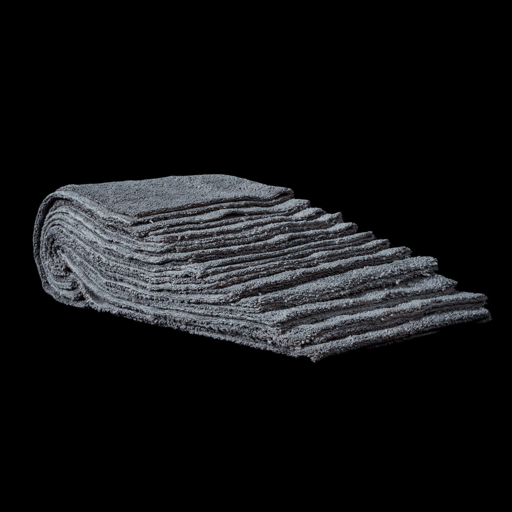 Grey Microfiber Dual Plush Towel