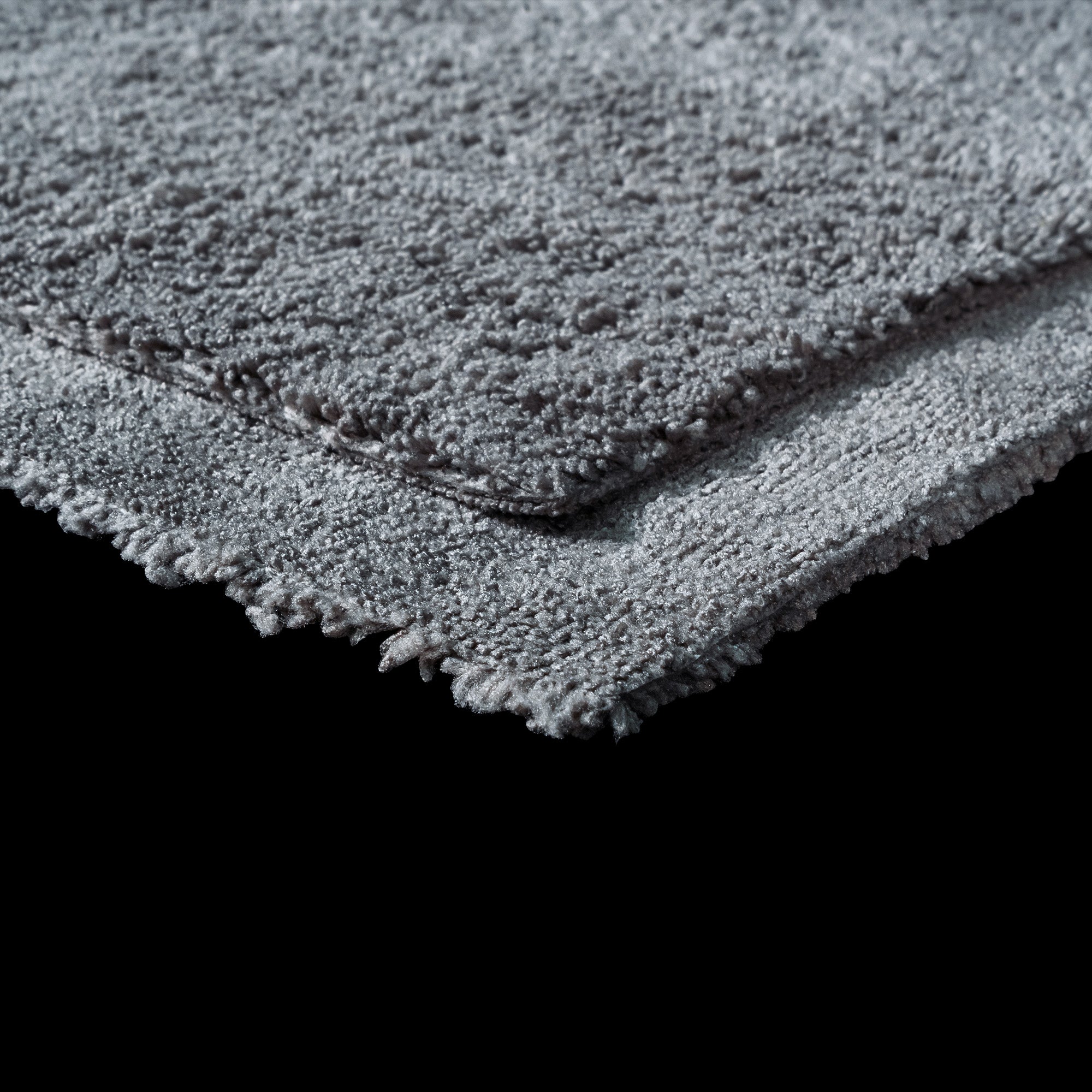 Grey Microfiber Dual Plush Towel