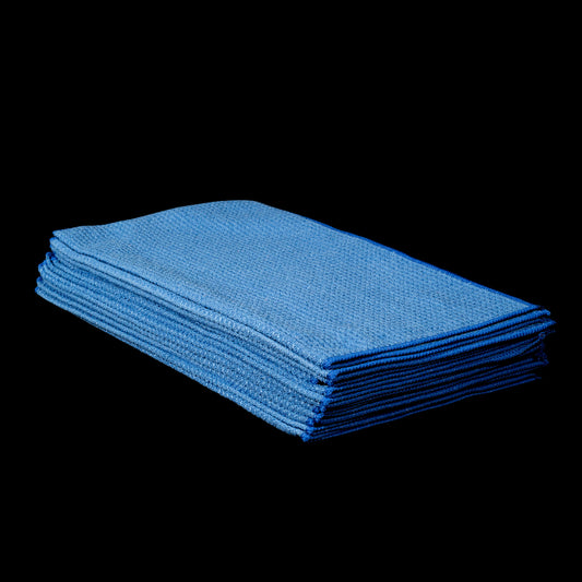 Blue Microfiber Waffle Towel