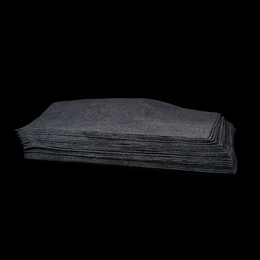 Black Microfiber Edgeless Towel