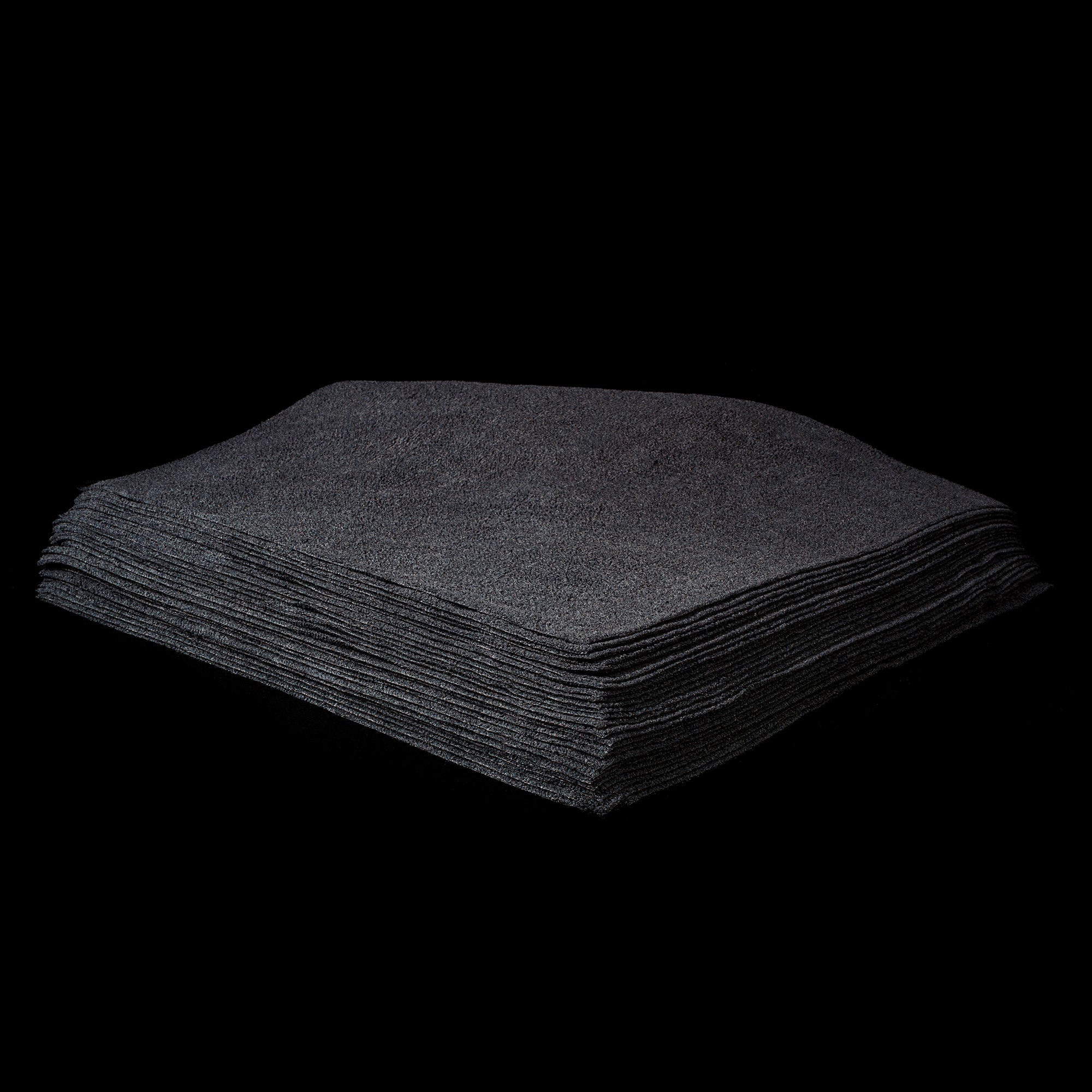 Black Microfiber Edgeless Towel